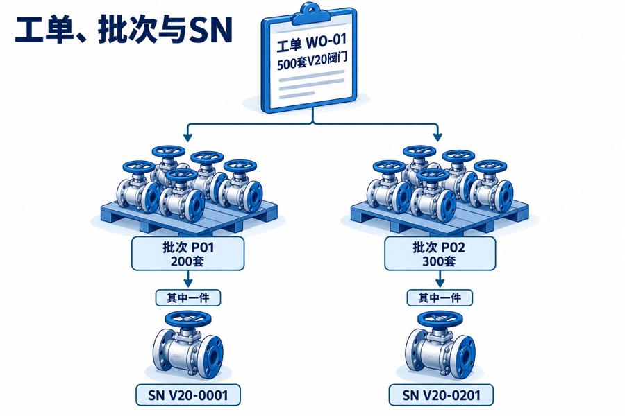 工单、批次与SN