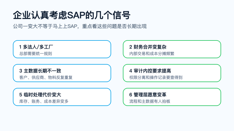 图4:企业认真考虑SAP的几个信号
